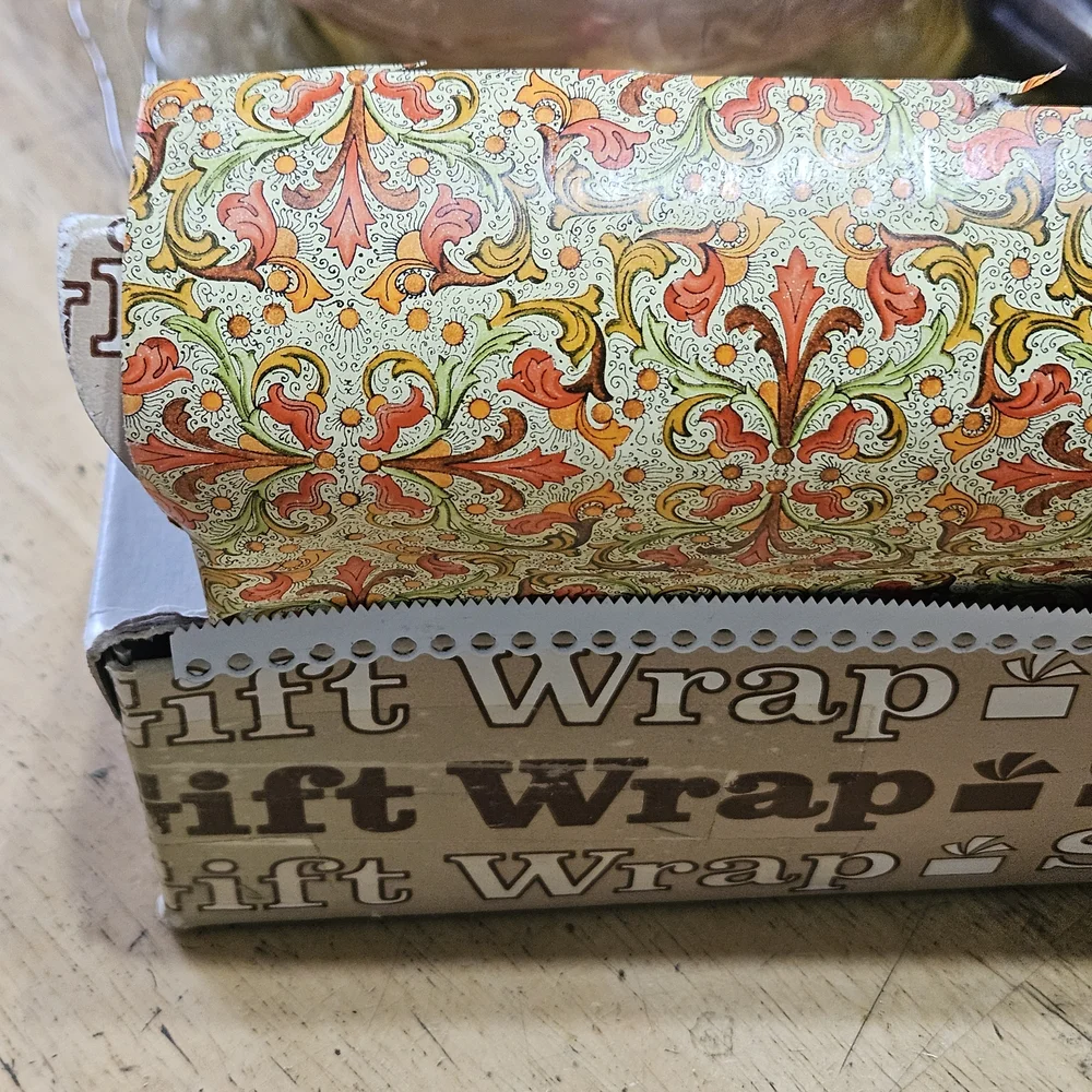 Vintage St. Clair Gift Wrap featuring a Traditional Florentine Renaissance Motif